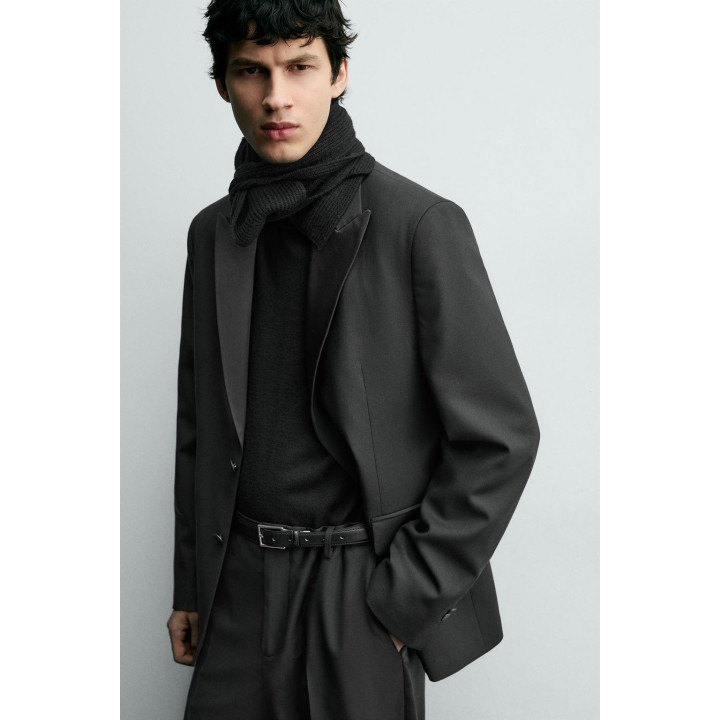 Блейзер из шерстяно-микрофибрного материала для праздничных ужинов