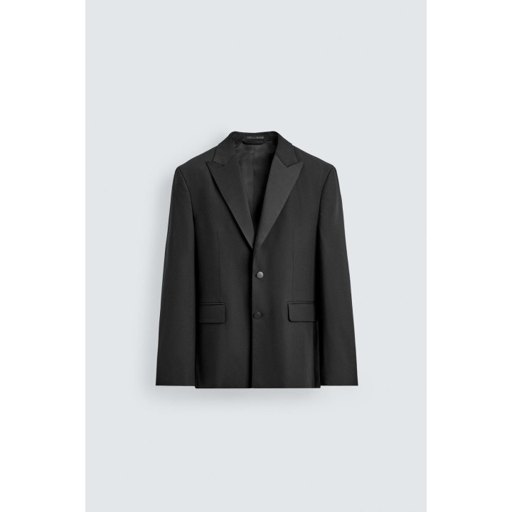 Блейзер из шерстяно-микрофибрного материала для праздничных ужинов