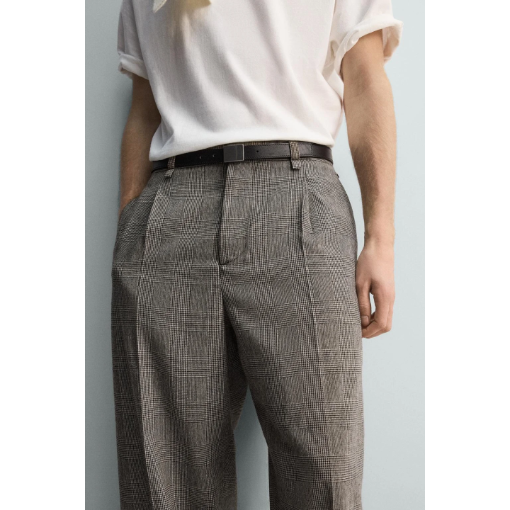 БРЮКИ RELAXED FIT В КЛЕТКУ