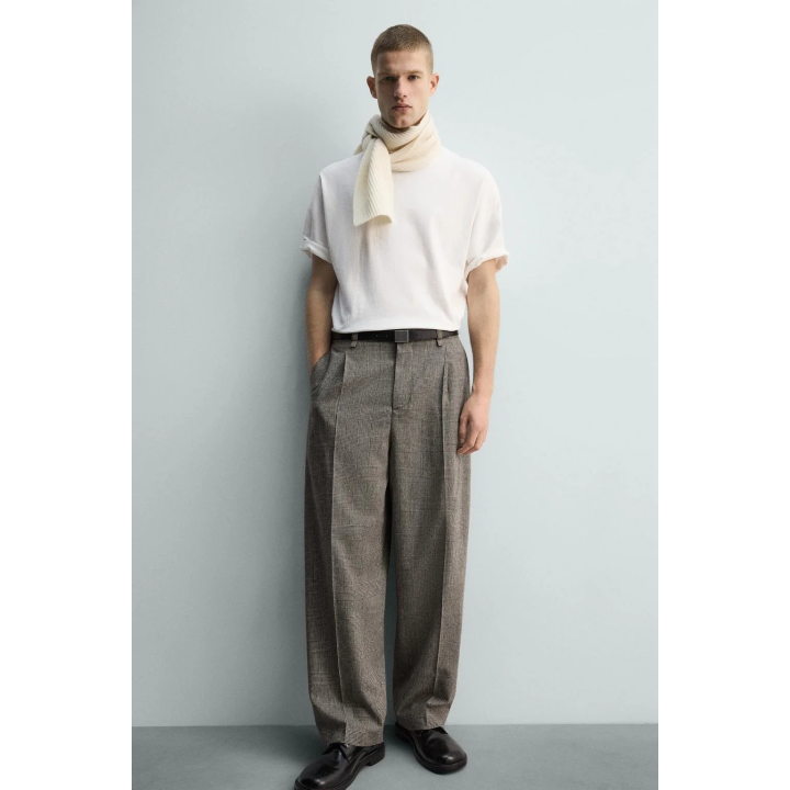 БРЮКИ RELAXED FIT В КЛЕТКУ