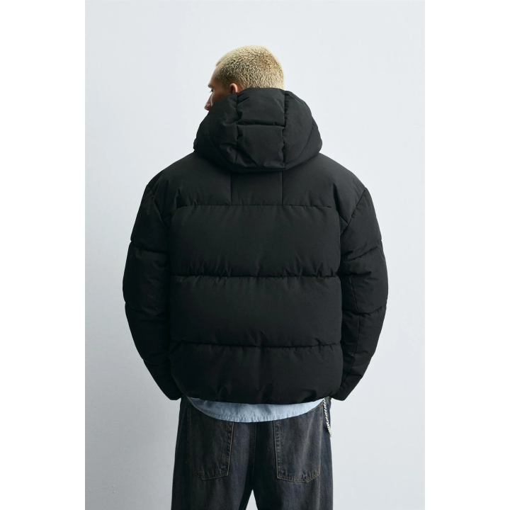 СТЕГАНАЯ КУРТКА С КАПЮШОНОМ