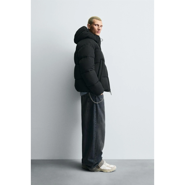 СТЕГАНАЯ КУРТКА С КАПЮШОНОМ