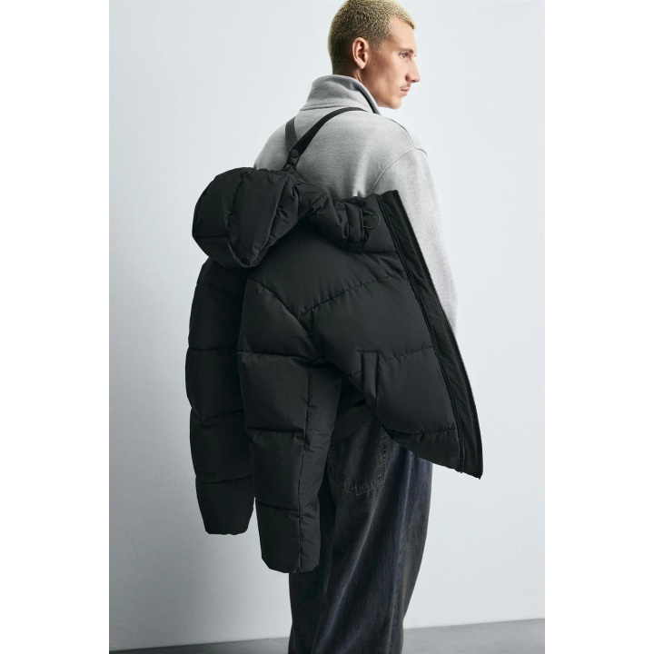 СТЕГАНАЯ КУРТКА С КАПЮШОНОМ