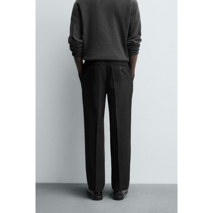 БРЮКИ ИЗ ХЛОПКА И ШЕРСТИ С РЕЛЬЕФНЫМ УЗОРОМ — LIMITED EDITION