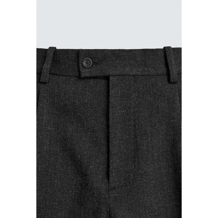 БРЮКИ ИЗ ХЛОПКА И ШЕРСТИ С РЕЛЬЕФНЫМ УЗОРОМ — LIMITED EDITION