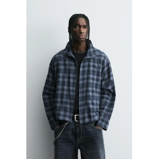 РУБАШКА В КЛЕТКУ НА МОЛНИИ