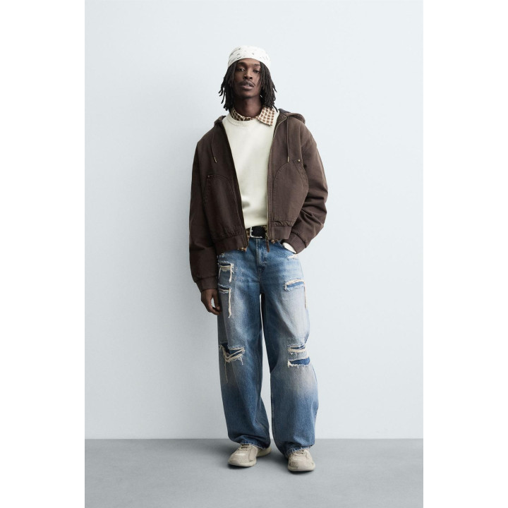 СТЕГАНАЯ КУРТКА С КАПЮШОНОМ