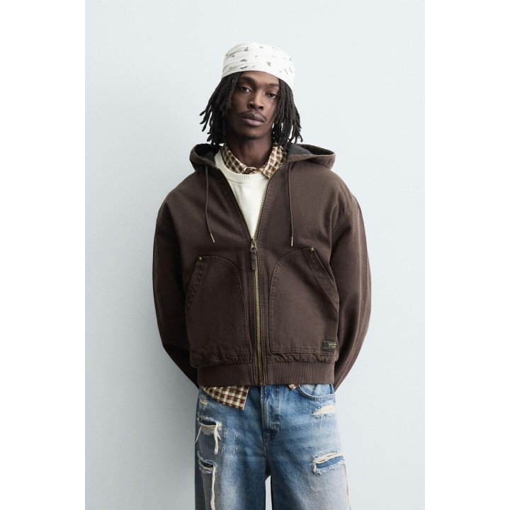 СТЕГАНАЯ КУРТКА С КАПЮШОНОМ