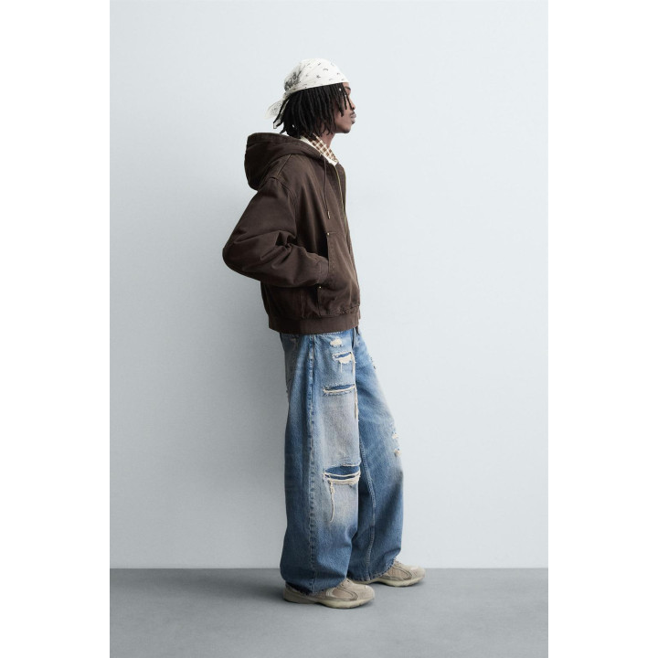 СТЕГАНАЯ КУРТКА С КАПЮШОНОМ