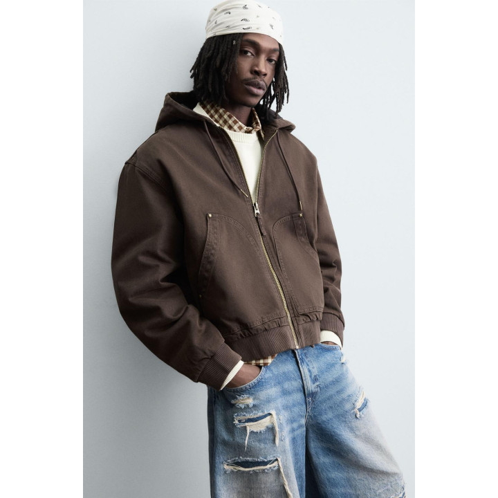 СТЕГАНАЯ КУРТКА С КАПЮШОНОМ