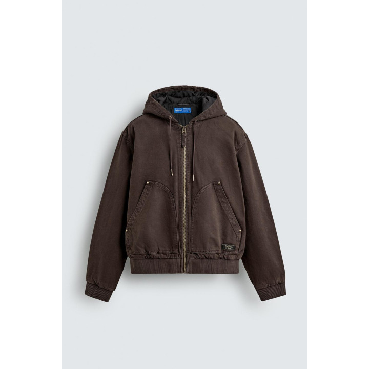 СТЕГАНАЯ КУРТКА С КАПЮШОНОМ