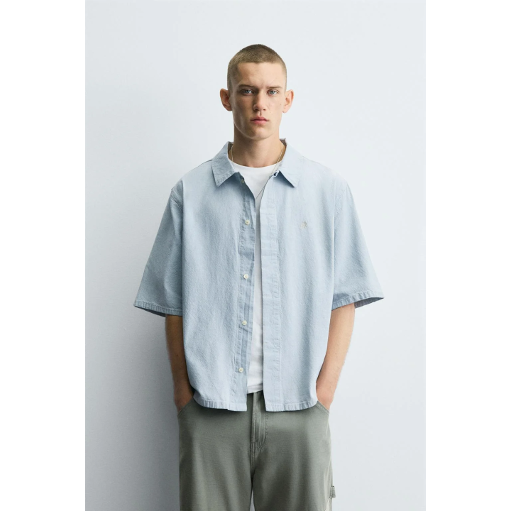 ДЖИНСОВАЯ РУБАШКА С ВЫШИВКОЙ