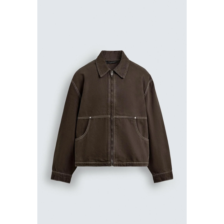 Куртка с контрастным текстурным узором