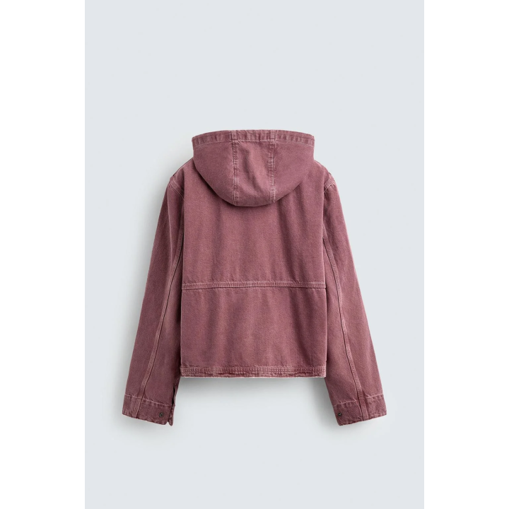 Джинсовая куртка с капюшоном