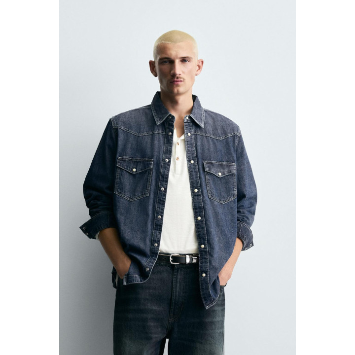 Джинсовая рубашка western