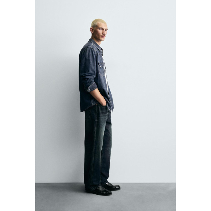 Джинсовая рубашка western