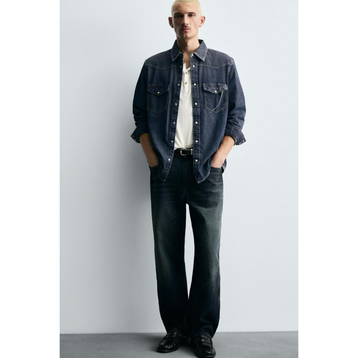 Джинсовая рубашка western