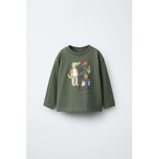 ФУТБОЛКА С АНИМАЛИСТИЧЕСКИМ ПРИНТОМ