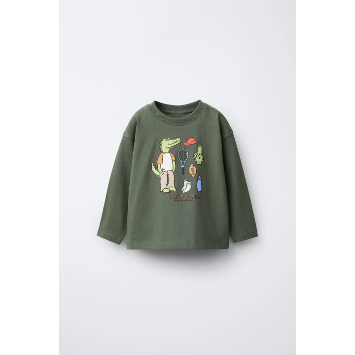 ФУТБОЛКА С АНИМАЛИСТИЧЕСКИМ ПРИНТОМ