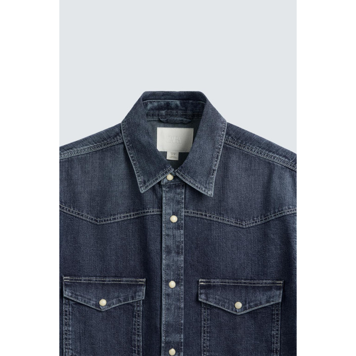 Джинсовая рубашка western