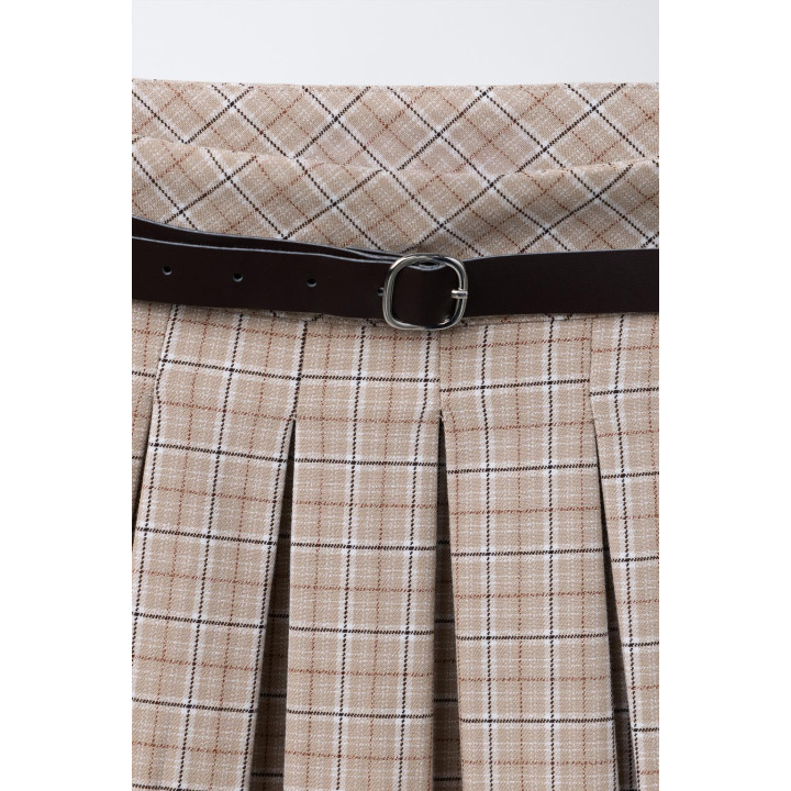 ЮБКА В СКЛАДКУ С РЕМНЕМ