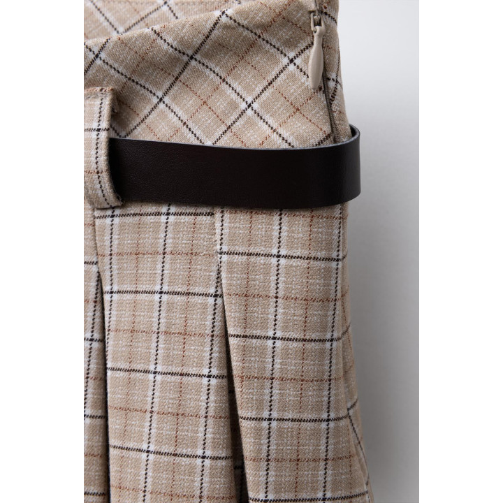 ЮБКА В СКЛАДКУ С РЕМНЕМ