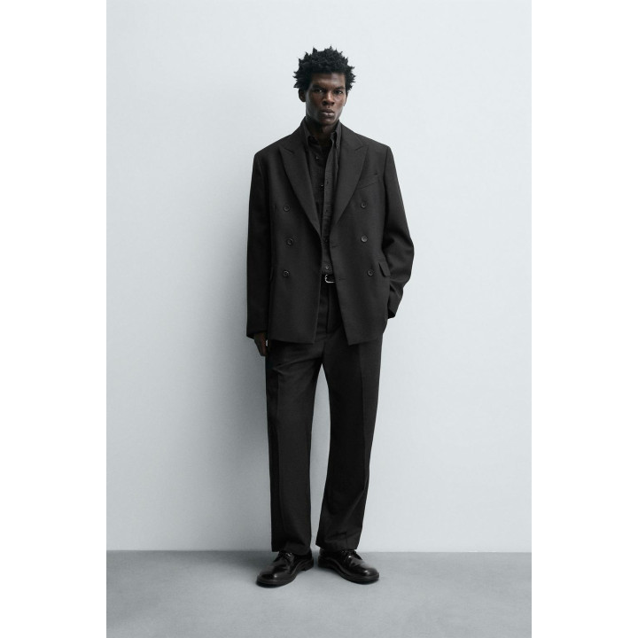 ДВУБОРТНЫЙ КОСТЮМНЫЙ БЛЕЙЗЕР ИЗ СМЕСОВОЙ ШЕРСТИ LIMITED EDITION