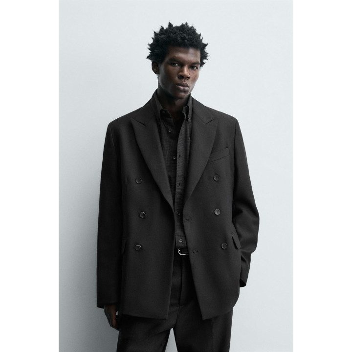 ДВУБОРТНЫЙ КОСТЮМНЫЙ БЛЕЙЗЕР ИЗ СМЕСОВОЙ ШЕРСТИ LIMITED EDITION