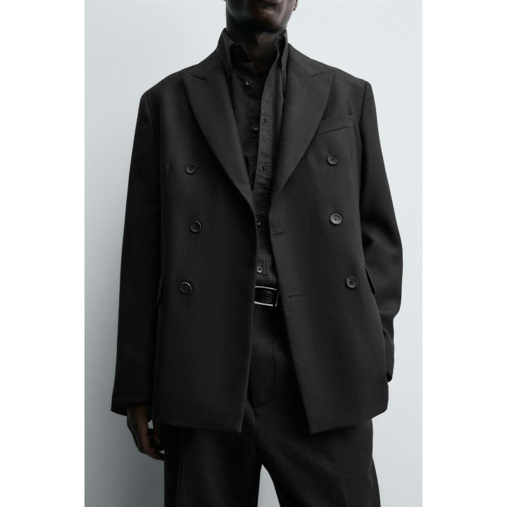 ДВУБОРТНЫЙ КОСТЮМНЫЙ БЛЕЙЗЕР ИЗ СМЕСОВОЙ ШЕРСТИ LIMITED EDITION