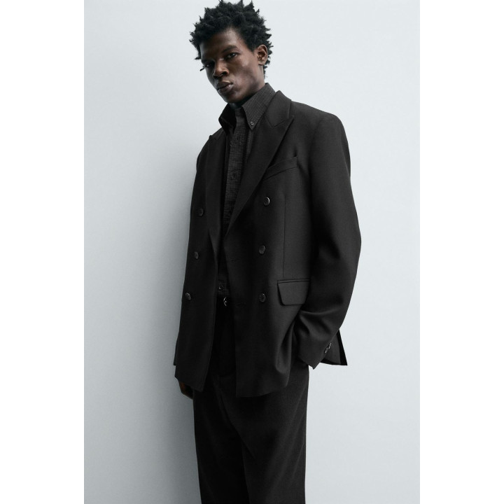 ДВУБОРТНЫЙ КОСТЮМНЫЙ БЛЕЙЗЕР ИЗ СМЕСОВОЙ ШЕРСТИ LIMITED EDITION