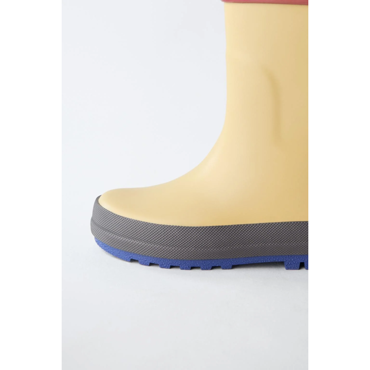 Резиновые сапоги zara с блоками цветов