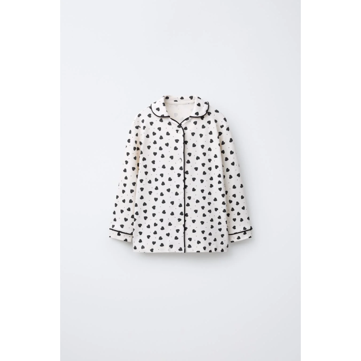 3–6 ЛЕТ/ПИЖАМА С ПРИНТОМ «СЕРДЦА»