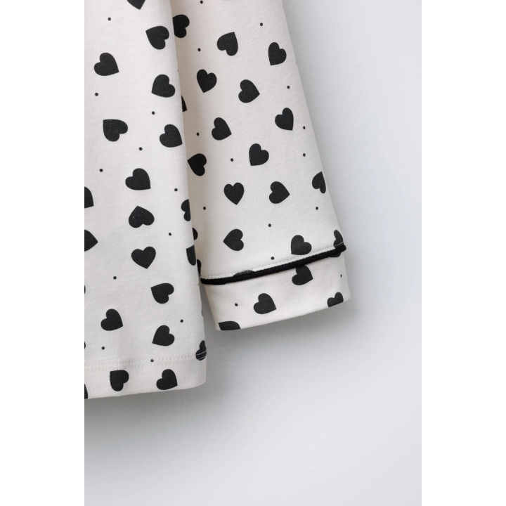 3–6 ЛЕТ/ПИЖАМА С ПРИНТОМ «СЕРДЦА»