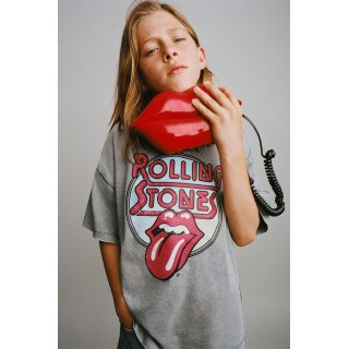 ФУТБОЛКА С ЭФФЕКТОМ СТИРКИ ROLLING STONES ©