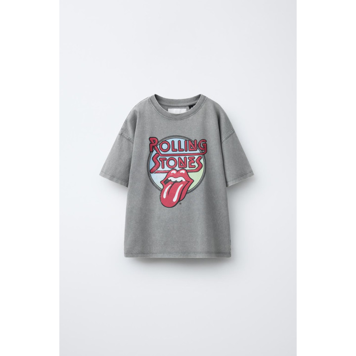 ФУТБОЛКА С ЭФФЕКТОМ СТИРКИ ROLLING STONES ©