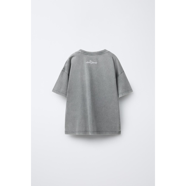 ФУТБОЛКА С ЭФФЕКТОМ СТИРКИ ROLLING STONES ©