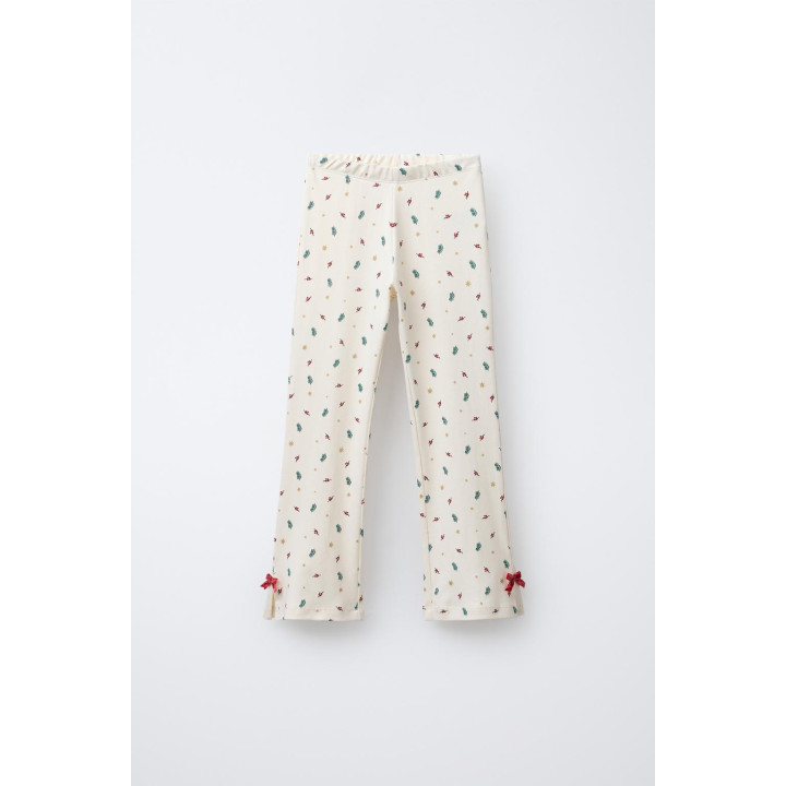 Пижама с принтом деревьев на бархатной ленте для возраста 6-14 лет