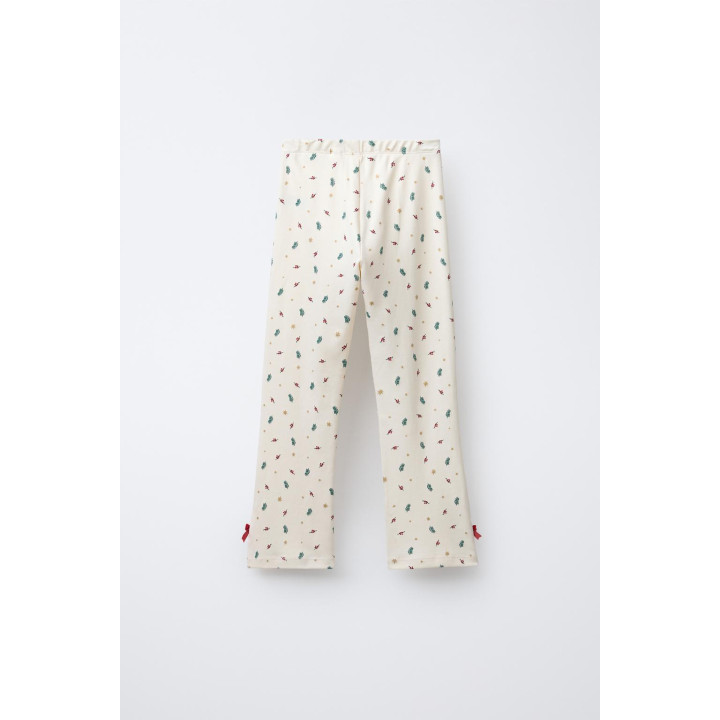 Пижама с принтом деревьев на бархатной ленте для возраста 6-14 лет