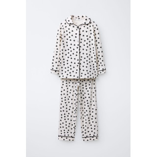 6-14 ЛЕТ/ПИЖАМА С ПРИНТОМ «СЕРДЦА»