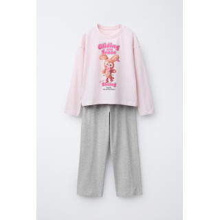 ПИЖАМА С ПРИНТОМ «КРОЛИК» 6-14 ЛЕТ