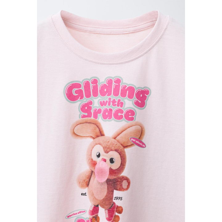 ПИЖАМА С ПРИНТОМ «КРОЛИК» 6-14 ЛЕТ