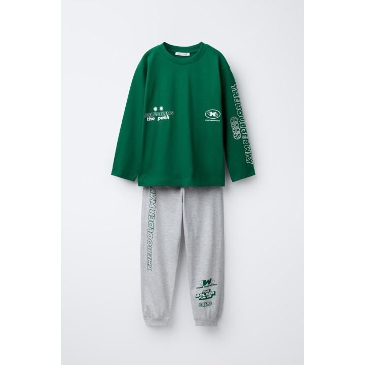 6-14 ЛЕТ/ПИЖАМА С ПРИНТОМ «ГОРЫ»