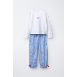 6-14 ЛЕТ/ ПИЖАМА С БАНТАМИ