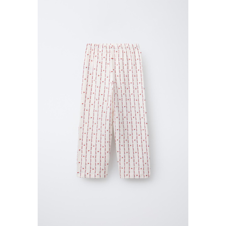 6-14 ЛЕТ/ПИЖАМА: ФУТБОЛКА И БРЮКИ С ПРИНТОМ «ВИШНИ И ЦВЕТЫ»