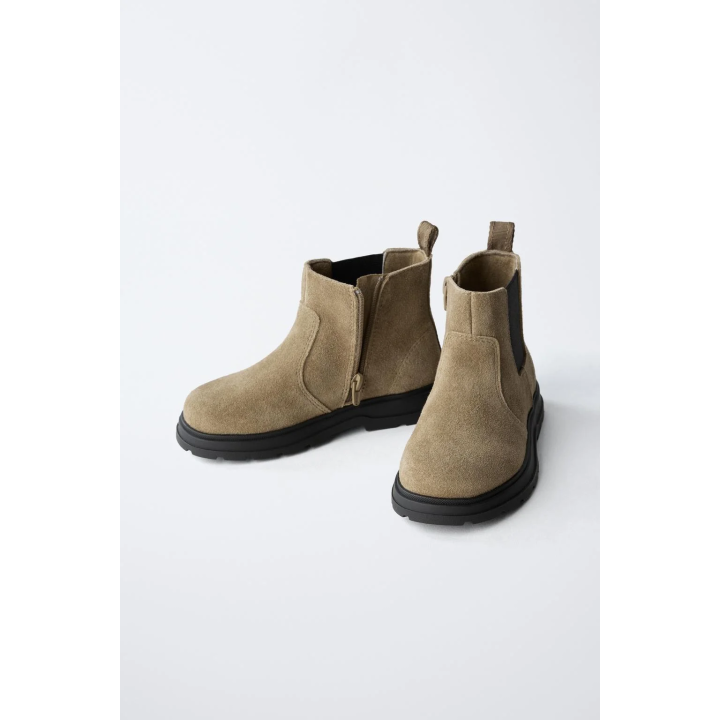 ЗАМШЕВЫЕ КОЖАНЫЕ БОТИНКИ