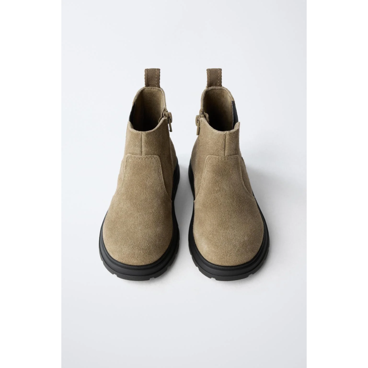 ЗАМШЕВЫЕ КОЖАНЫЕ БОТИНКИ