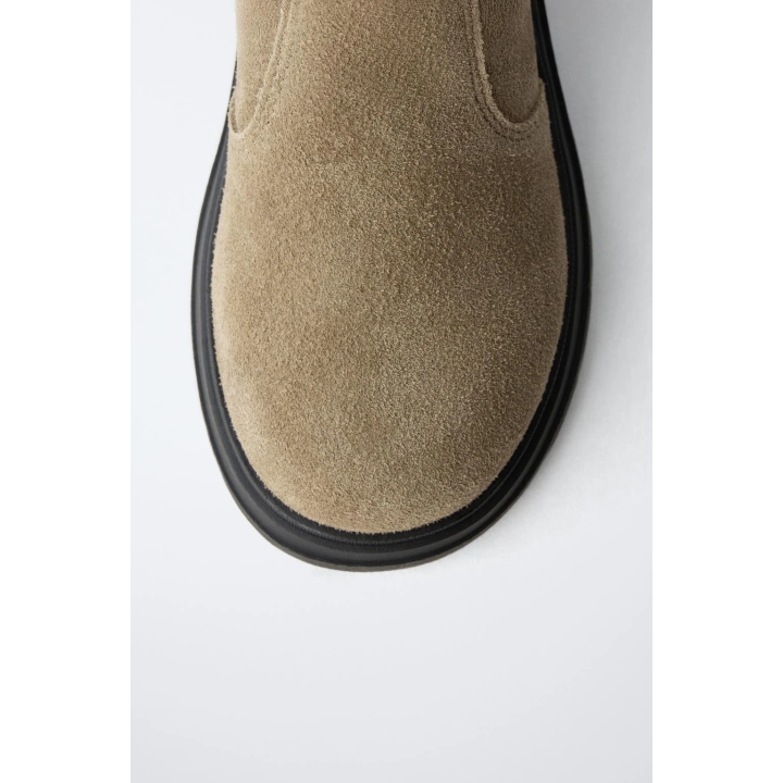 ЗАМШЕВЫЕ КОЖАНЫЕ БОТИНКИ