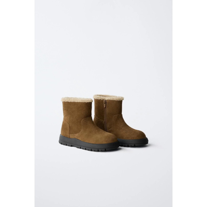 КОЖАНЫЕ БОТИНКИ С ПОДКЛАДКОЙ