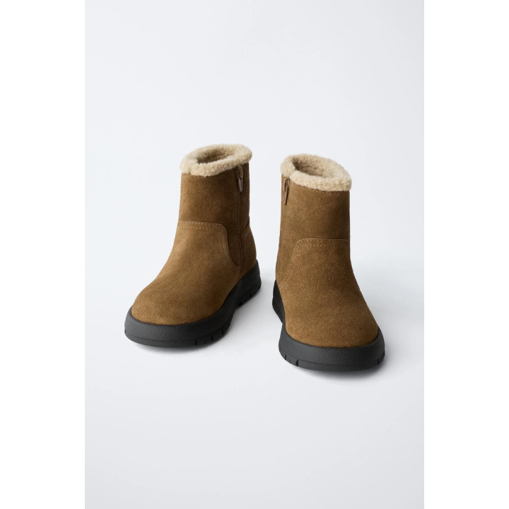 КОЖАНЫЕ БОТИНКИ С ПОДКЛАДКОЙ