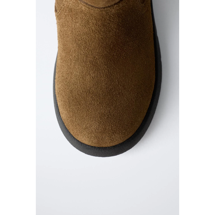 КОЖАНЫЕ БОТИНКИ С ПОДКЛАДКОЙ